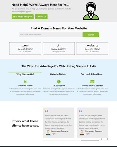 wowhost html template