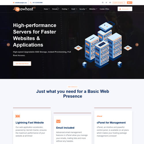 wowhost v2 supersite theme