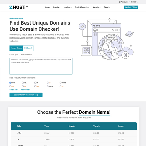 domain reseller themes