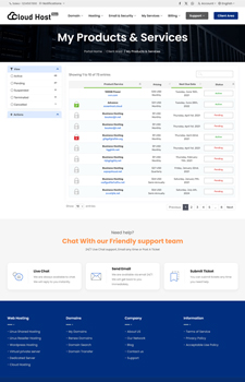 whmcs domain services