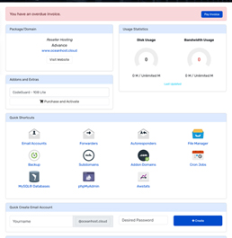 web hosting platform templates