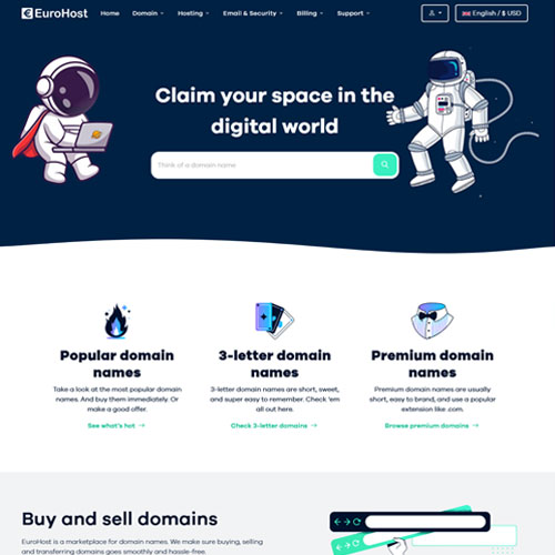 hosting business templates