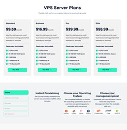 web hosting platform templates