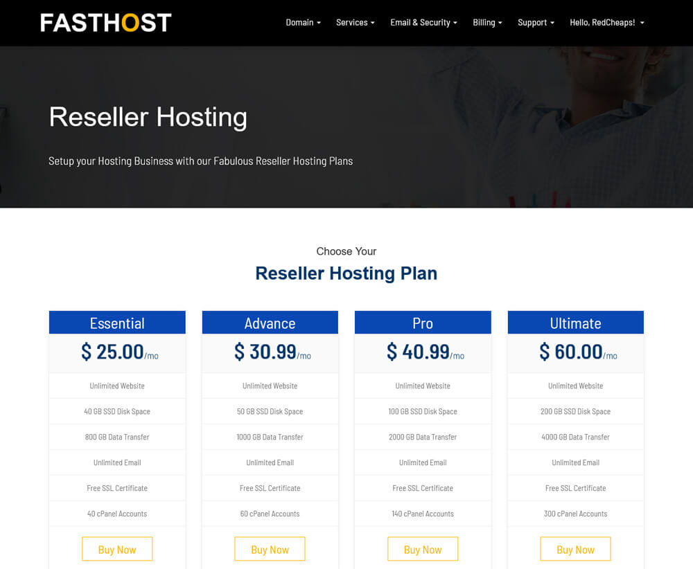 hosting website templates