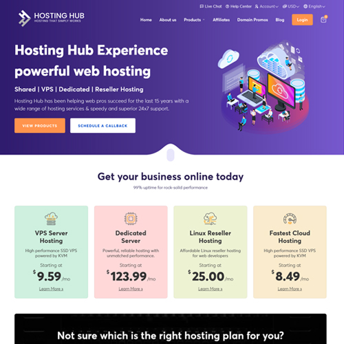 hosting business templates