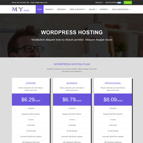 bootstrap whmcs templates